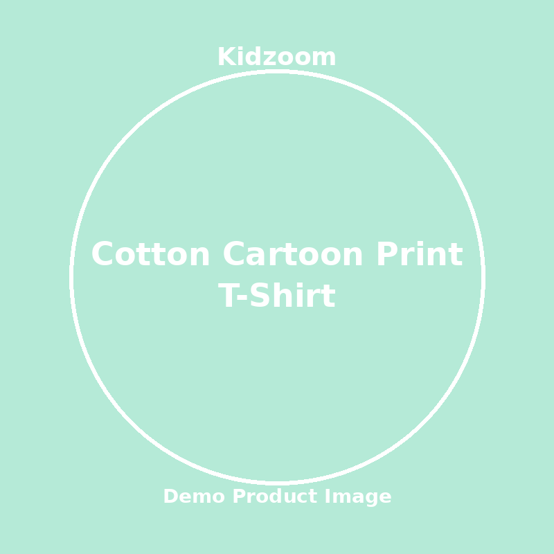 Cotton Cartoon Print T-Shirt