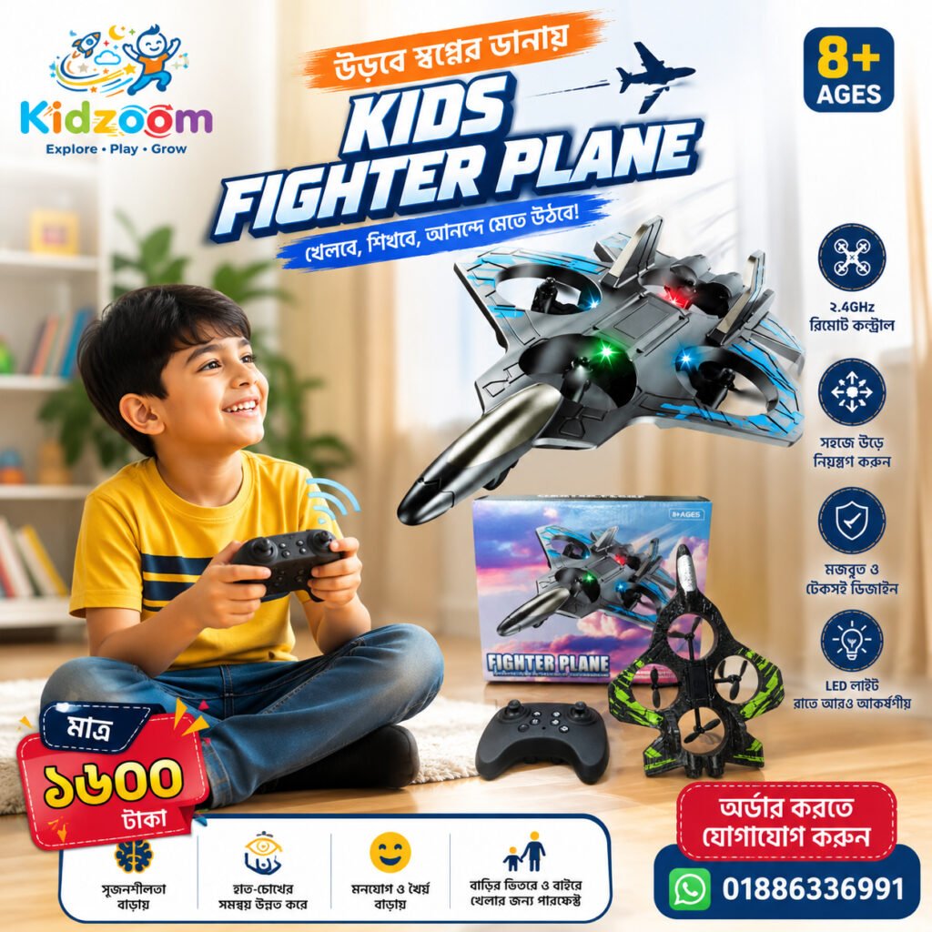 Kids Fighter Plane – Remote Control Flying Toy